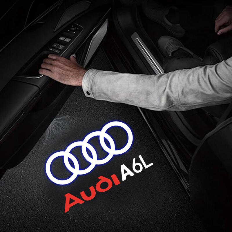 For Audi S4 Car Door AUDI Welcome Light Led HD Projector Lamp For Audi A3 A4 B8 8P 8V A6 C7 A5 Q5 B7 B6 SLINE QUTTRO RS Q3 Q7 S3 S4 S5 S6 S8