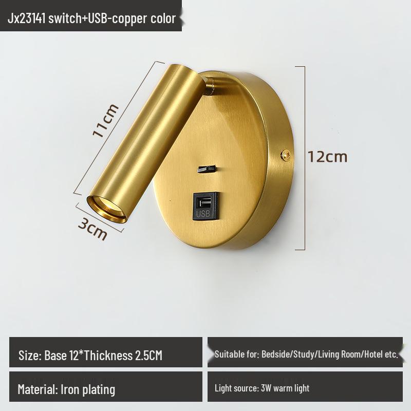 Modern Wall Light for Eye Protection: Ideal for Reading, Hotel Corridors, Bedrooms, and Children's Rooms
