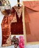 Women Bollywood Readymade Velvet Salwar Suit, Embroidered Dress with Dupatta, Traditional Indian Outfit Palazzo Set