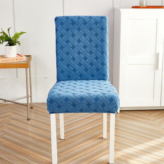 Thick Jacquard Chair Cover Spandex Stretch Slipcovers Chair Seat Covers For Kitchen Dining Room Wedding Banquet Home 1pc