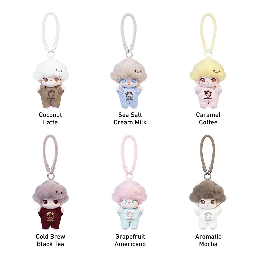 POP MART DIMOO Crush On Coffee Series Plush Keychain Pop Mart Gachapon Blind Box Figure Plastic Model Premium Toy PVC Soft Vinyl Original Character