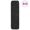 VidaXL Stair Treads 15 Pcs 75x20 Cm Anthracite Rectangular