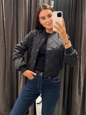 Women's Comfortable Casual Bomber Jacket Coat for Autumn/Winter 2025 (Style A19847)