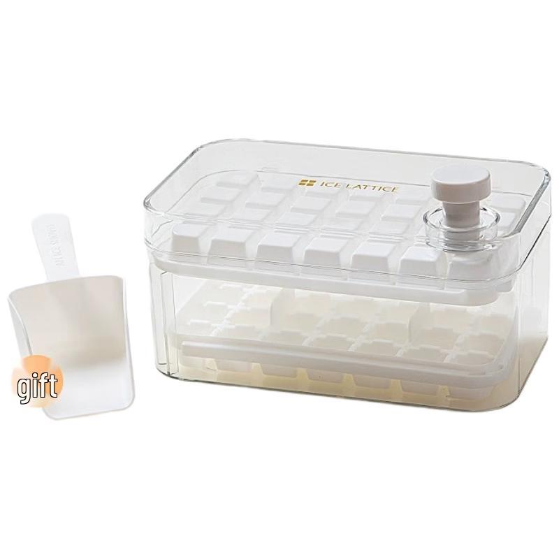 Press-Type Ice Cube Tray