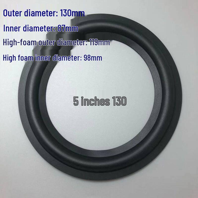 Rubber Edge Repair Ring for Speaker Horns - Available In Sizes 1.5 To 12 Inches