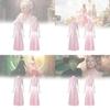 Enchanting Glinda Costume Dress For Women Featuring Vibrant Pink Corset Style Design For Magical Wicked Cosplay