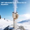 High-Speed Portable USB Aluminum Handheld Fan with Gimbal for Outdoor Cooling