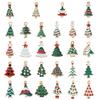 Christmas Enamel Charms for Jewelry Making, Mini Christmas Tree Pendants Charm for DIY Necklace Bracelet Earrings Making