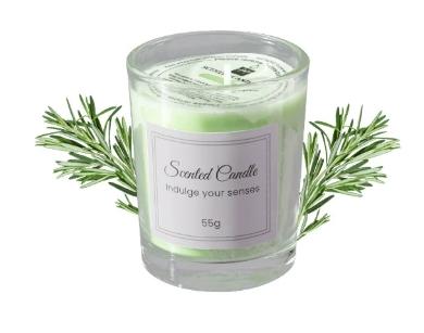 Hot Sale High Quality Handmade 55g Natural Soy Wax Candles for Home Decoration Valentine's Day Scented Vanilla Candles