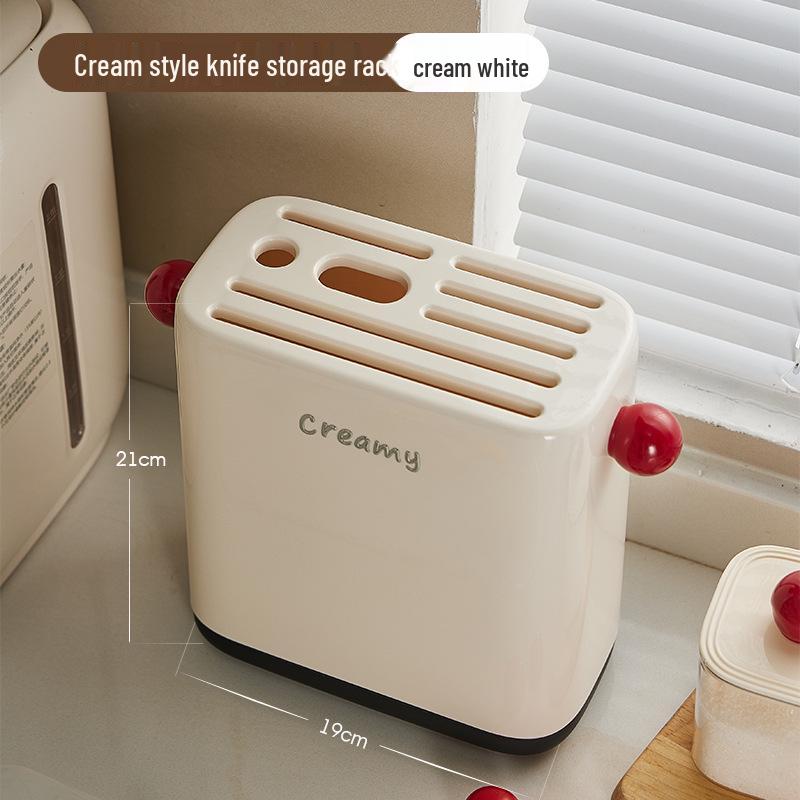 Dopamine Multifunctional Kitchen Knife & Chopstick Storage Rack - Stylish Plastic Organizer for Modern Homes