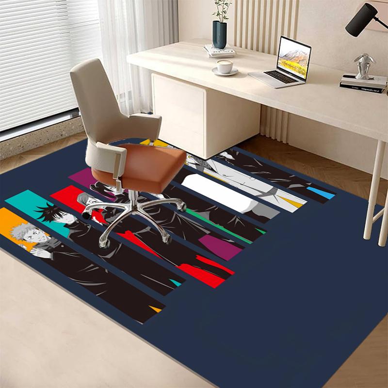 JujutsuKaisen Printed Carpet, for Office Chair Living Room Bedroom Kitchen Room Decor Gifts.