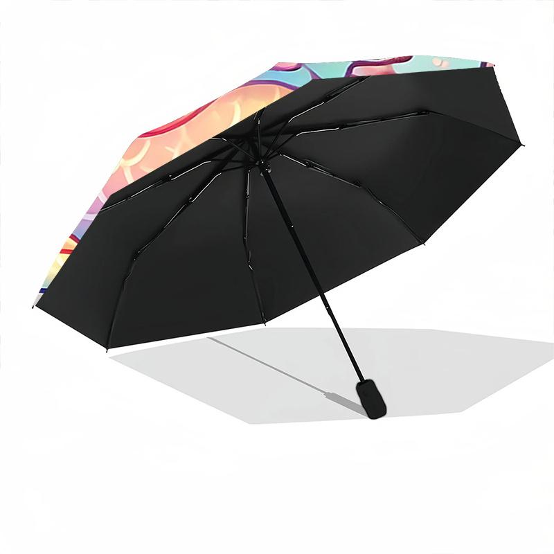 1pc Chibi Dragon Umbrella - Auto Open Close, Portable Design, 8-Rib Outdoor Umbrella, Festival Gift for Fans, Travelers & Daily Use.F027