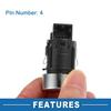 Druckknopf Startschalter Nr. 5NG959839A Motor Start Stopp Schalter Knopf für Volkswagen Tiguan 2016-2024 Silberfarben