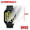 5-20PCS Flexible TPU Screen Protectors for Xiaomi Redmi Watch 5 HD Clear Anti-scratch Soft Hydrogel Film for Mi Redmi Watch 5