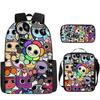 Dandy'S World Student School Bag Dandy'S World Cartoon Cute Backpack Three-Piece Set Satchel Bag Pencil Case