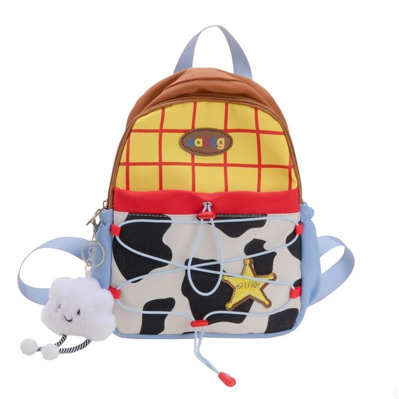 

Adorable Childrens Backpack 2024 New Cartoon Style Comfortable Nylon Shoulder Bag For Kindergarten And Primary Students синій