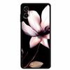 3D Silicone Case For Samsung Galaxy A07 4G Case Relief Emboss Flowers Black Soft Back Cover Coques For Samsung Galaxy A17 Cases