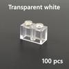 100pcs 1*2 Dot Thick Figures Bricks Educational Creative DIY Bulk 1x2 Dot Building Blocks Compatible with 3004 classic parts