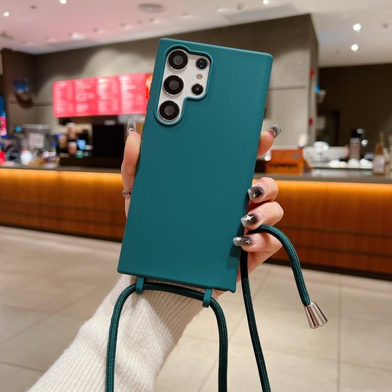 Lanyard Case For Samsung Galaxy S25 Ultra S24 S23 S22 Ultra S21 Plus S20 FE A16 A36 A56 A55 A35 A53 A54 A34 A14 Candy Shockproof Crossbody Strap Cover
