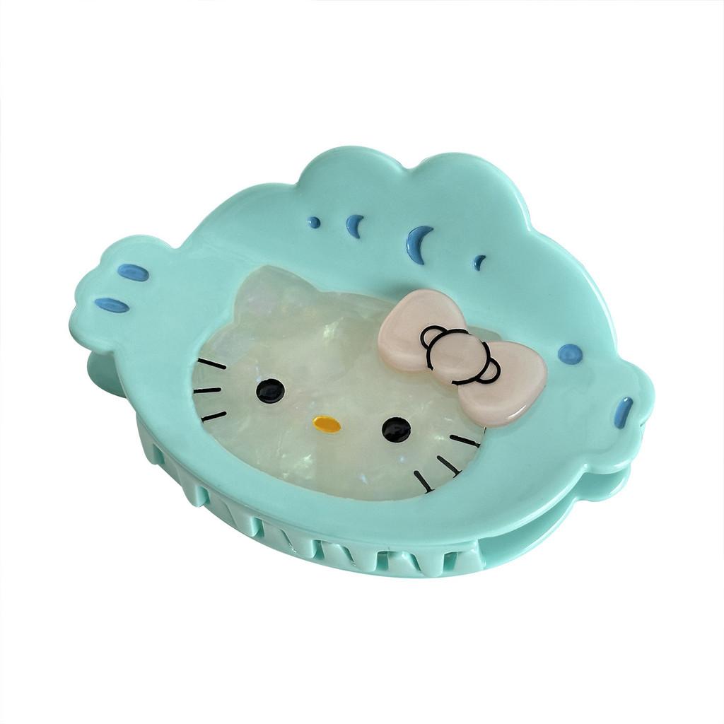 Cat Cartoon Lovely Hair Claw Clip In Soft Pastel Colors Perfect For Hairdos Chic