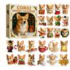 Coigi Advent Calendar 2026, 24 Days Countdown With Cute Corgi Mini Ornaments, Dog-Themed Christmas Decoration Set For Home Décor