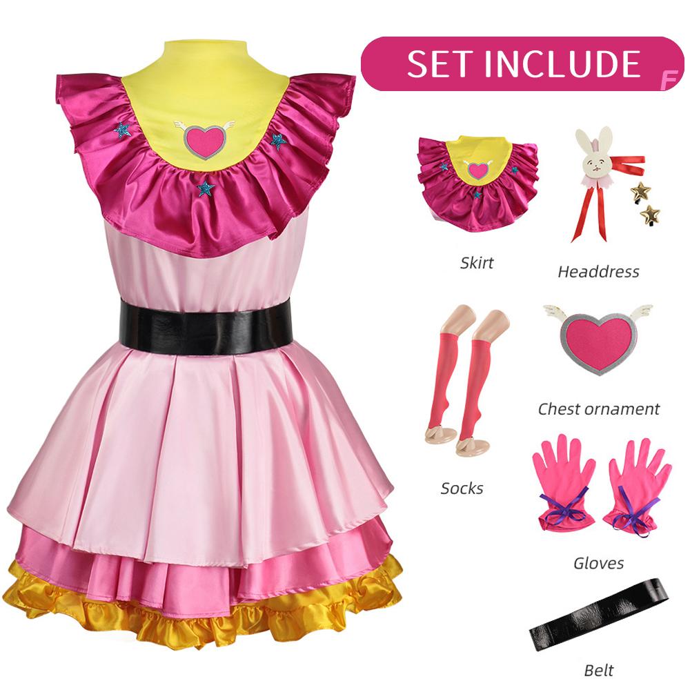 

Косплей Хосино Ай Костюм горничной OSHI NO KO Карнавальная форма Аниме Костюмы на Хэллоуин для взрослых женщин, детей, девочки XL