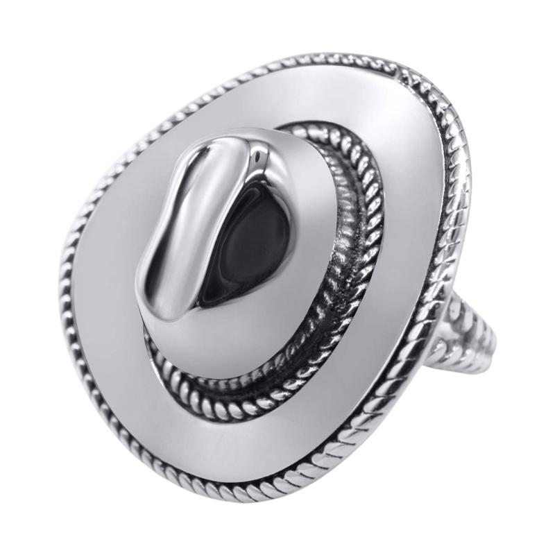 

Cowboy Hat/Horseshoe Ring Gold Plated Copper Open Ring Western Themed Jewelry for Fashion Enthusiasts and Collectors 1