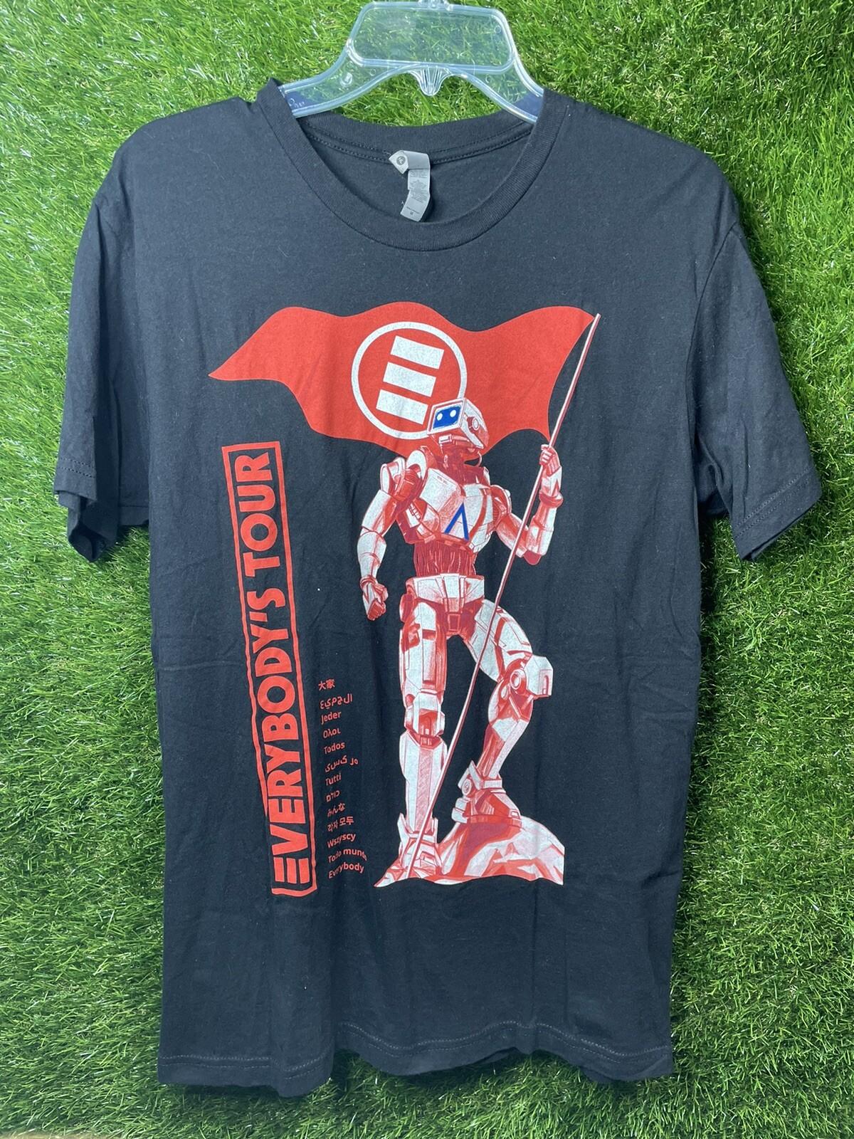 Logic Everybody’s Tour Date Tee Shirt Size M Medium BLACK Rare Unisex T-Shirt S