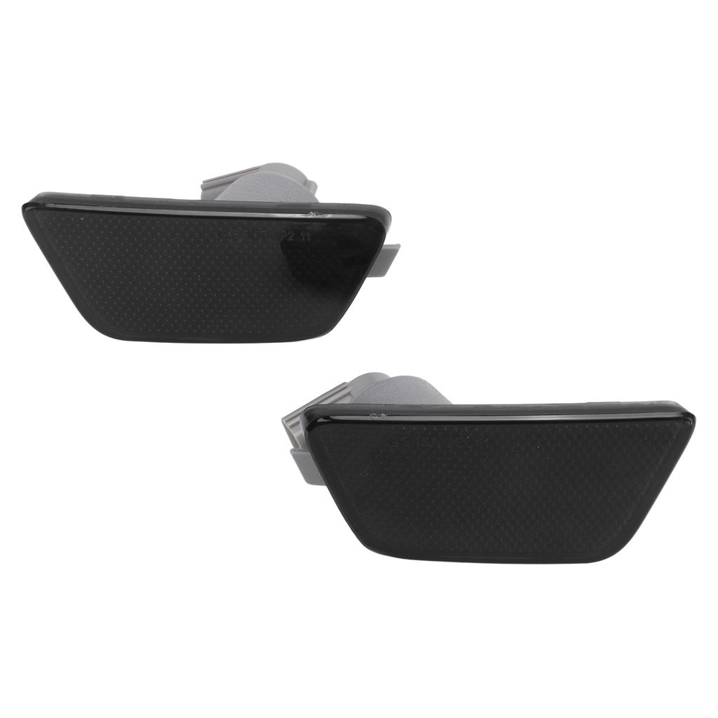 2pcs Front Bumper Side Marker Lights 42334145 Side Parking Lamp Replacement for Chevrolet CruzeGrey