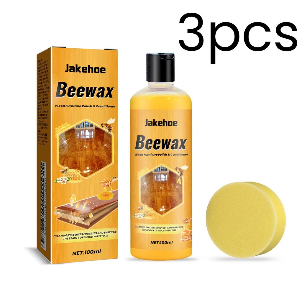 Jakehoe Bienenwachs Holzmöbelpolitur Tiefenreinigung Bodenschutz Glanzreparatur Wasserdicht Sanfte Formel Holzpflege 100ml