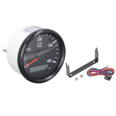 Tachometr 85mm Wskaźnik Prędkości Wodoodporny 4000 RPM DC 9-32V Licznik Prędkości dla Silnika Diesla