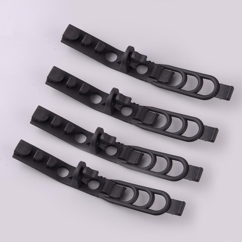 

4Pcs Headlight Fairing Rubber Strap Headlamp Fix Bracket For Motorcycle Dirt Bike 30-43mm Fork Black