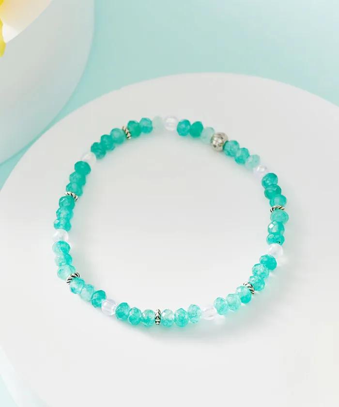 Mint Crystal Stone Bracelet (PLT-BR-064_MT)