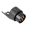 Duokon ABS 7 bis 13 Pin Anhänger LKW Wohnwagen Anhängersteckdose Stecker Konverter Adapter (Schwarz)