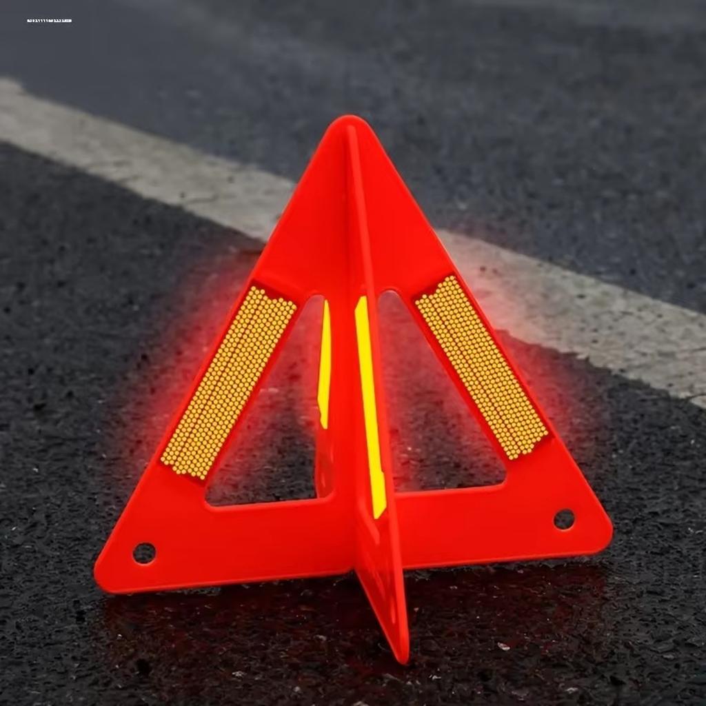 Car Safety Reflective Sign Kit Portable High Visibility Roadside Signal for Vehicles