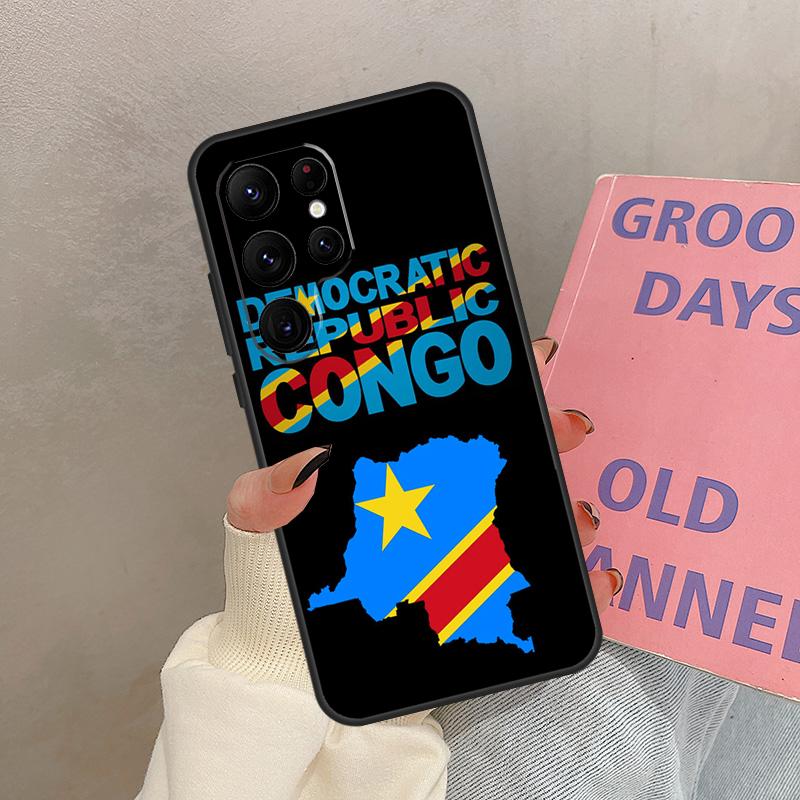 

Congo Democratic Republic Flag Case For Samsung Galaxy S24 FE S21 FE S20 S22 S23 S25 Ultra S9 S10 Plus S25 FE Cover Coque Galaxy S23Ultra