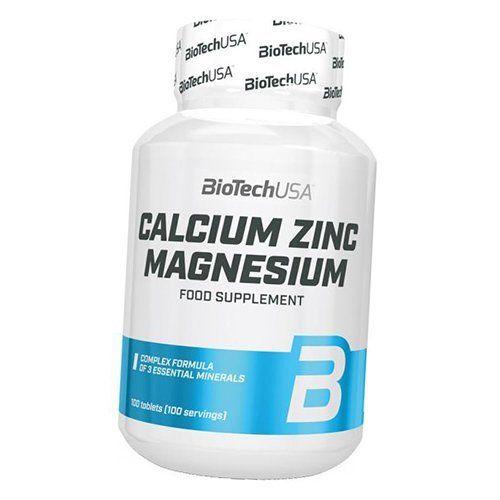 

Мультимінерали, Calcium Zinc Magnesium, BioTech (USA) (36084004) 100tab