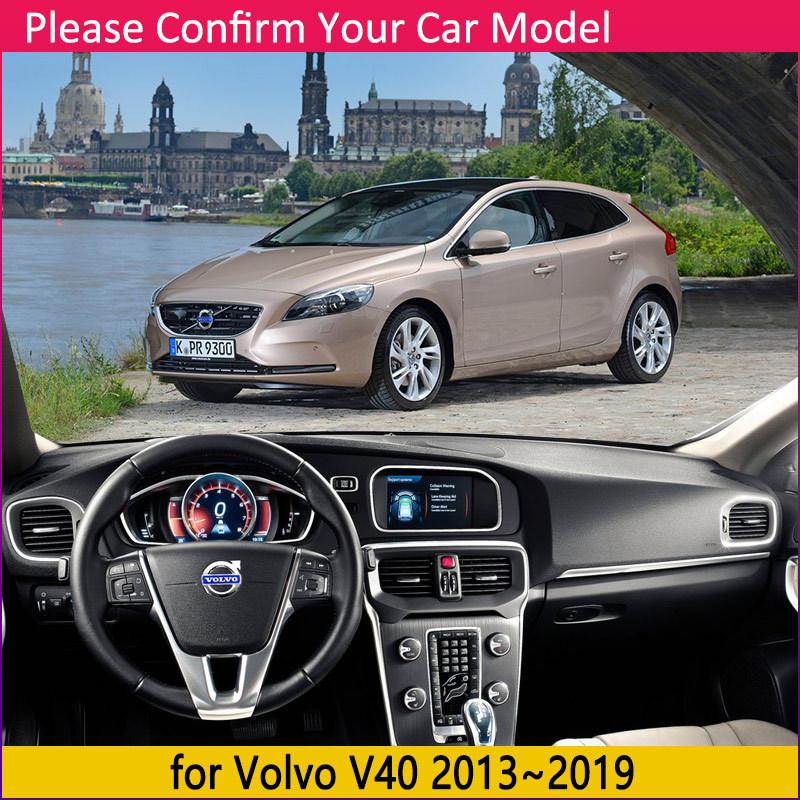 Dashboard Cover Board Mat Carpet Pad for Volvo V40 2013~ Protection Shade Cape Anti-dirty Anti-sun Car Accessorie 2014 2015