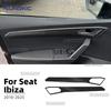 TPU Paint Protective Foil for Cupra Ibiza 2018-2025 Car Door Panel, Anti-Scratch Carbon Texture Adhesive Film, 2 Pieces