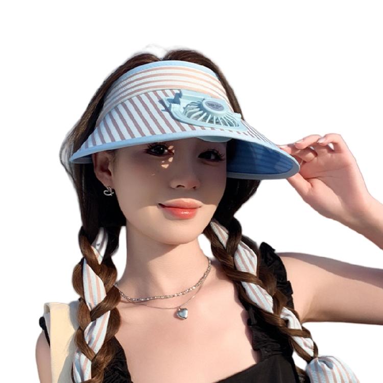 Sunproof Hat with Rotatable Fan Adjustable 3 Speed Wind Modes Cooling Fan Hat for Outdoor Activity Cycling Hiking Gear