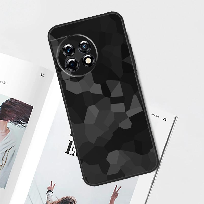 Black Night Camo Camouflage Case For OnePlus Nord CE 5 2 3 4 Lite N30 OnePlus 11 12 13 15 13T 13R 10T 12R 9 10 Pro Cover