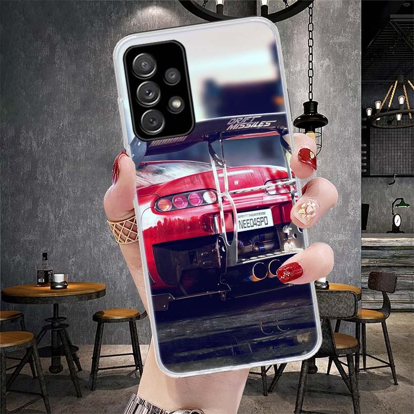 Sport Car Drift JDM Japan Soft Phone Case For Samsung Galaxy S22 S23 S24 S25 Edge S26 Ultra S20 FE S21 Plus + Fundas Coque Galax