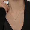 Punk Fashion Tiny CZ Circle Round Pendant For Women Gold Color Stainless Steel Choker Chain Necklace Female Jewelry Gift 2025