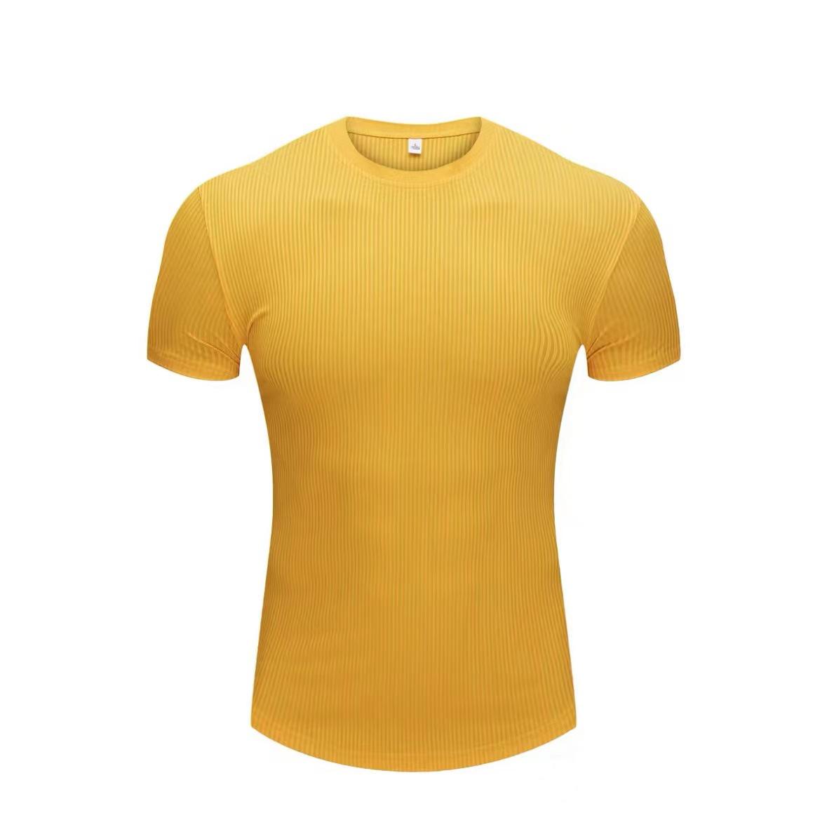 

Мужская приталенная быстросохнущая полосатая футболка для фитнеса, спорта и бега XXL