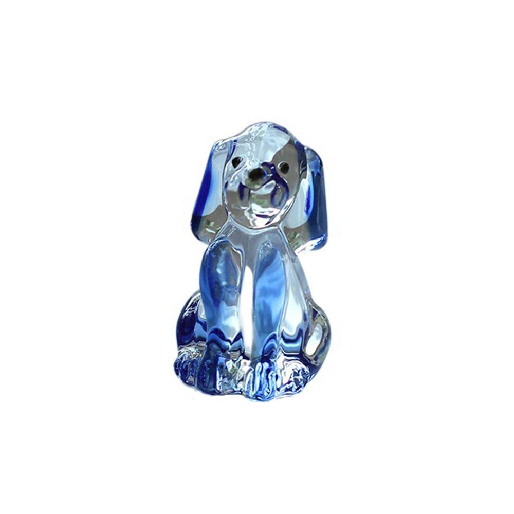 Mini Puppy Ornament Handmade Animal Statue Cute Crystal Dog Figurines  Home Decor