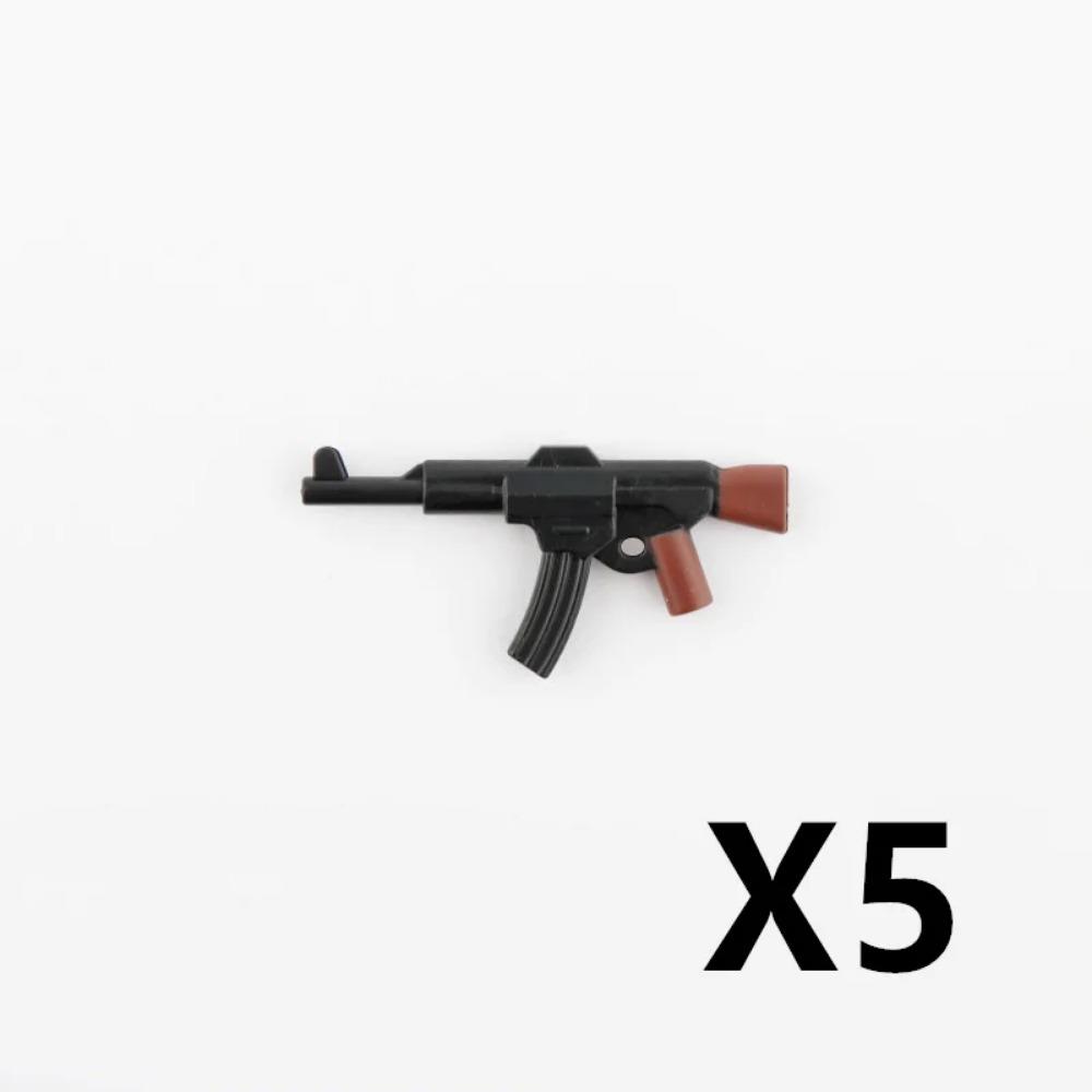 5/10 Zbraně vojáků z 2. světové války Stavebnice Dvoubarevný tisk Stroj Puška Samopal Odstřelovací pušky Vojenské příslušenství Kostky C238