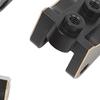 4Pcs RC Link Mount Brass Stable Rustproof RC Upgrade Parts for Axial SCX10 II AR44 Axles 1/10 Black