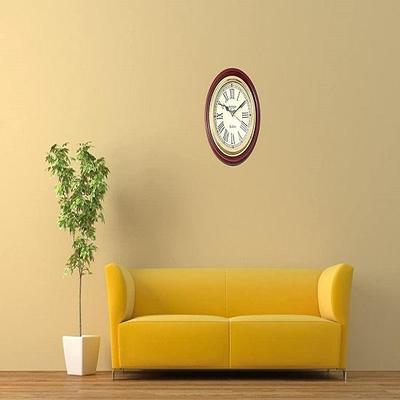 Antique Style Wood Wall Clock 30.48 Cm