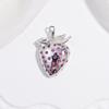 ZHUKOU Enamel Oil Drop With CZ Stone Strawberry Cherry Fruit Series Pendant DIY Handmade Jewellery Accessories:VD1654-1665