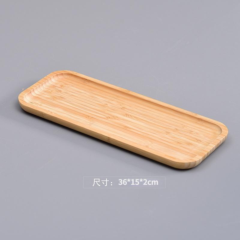 Bamboo tray bamboo tea tray Japanese bamboo tray rectangular snack tray round tea set fruit tray wooden trays